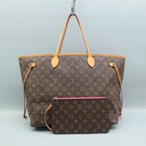 Louis Vuitton Neverfull GM Brown W/P Monogram Canvas Shoulder Bag